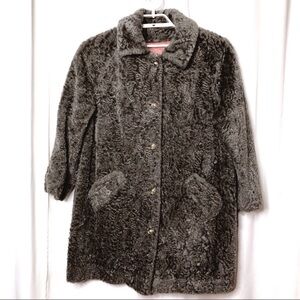 Vintage Faux Shearling Coat